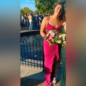 Katie May So Juicy Dress in Pink Peacock